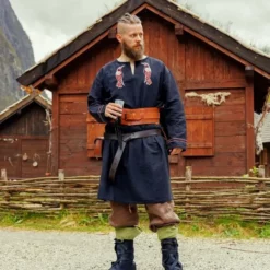 Leonardo Carbone Viking Tunic Hugin & Munin, Black