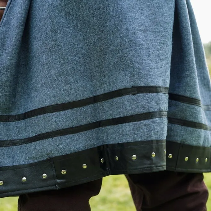 Leonardo Carbone Viking Tunic Rollo, Blue-grey - Image 6
