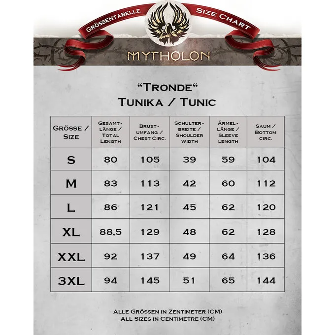 Mytholon Viking Tunic Tronde, Black - Image 3