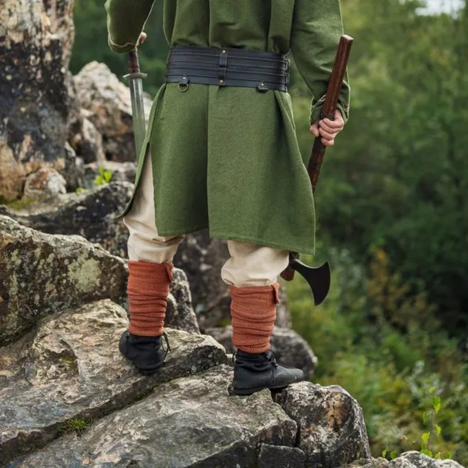 Leonardo Carbone Viking Winingas Herringbone Motif Frode, Orange - Image 6