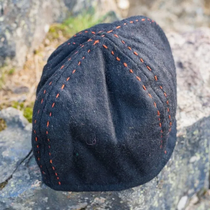 Leonardo Carbone Wool Viking Hat Njal, Black - Image 2
